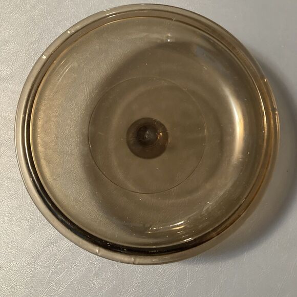 PYREX Vision Corning V1.5C Glass Amber Brown Lid - Picture 4 of 7